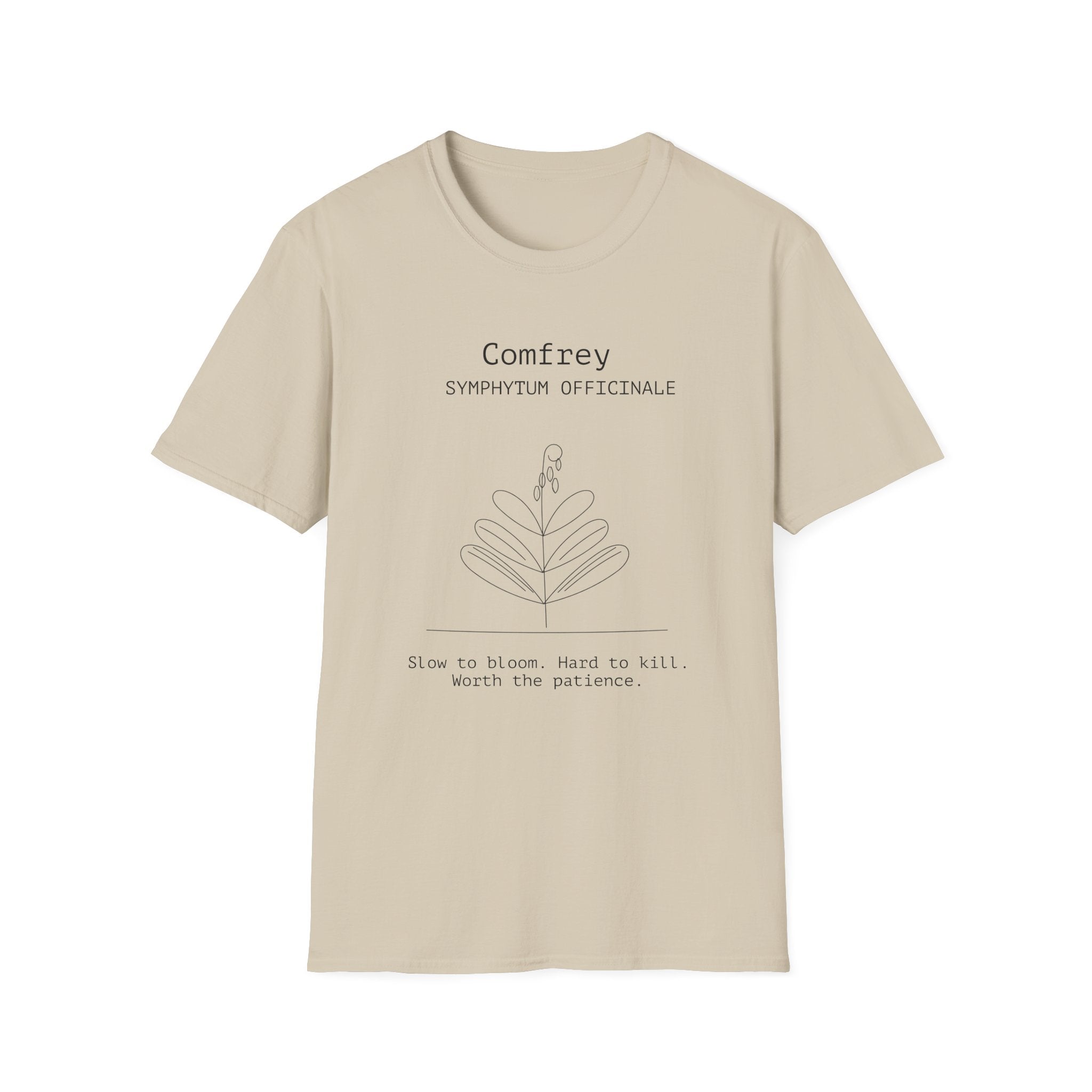 Comfrey Botanical Illustration T-Shirt | Symphytum Officinale Plant Tee