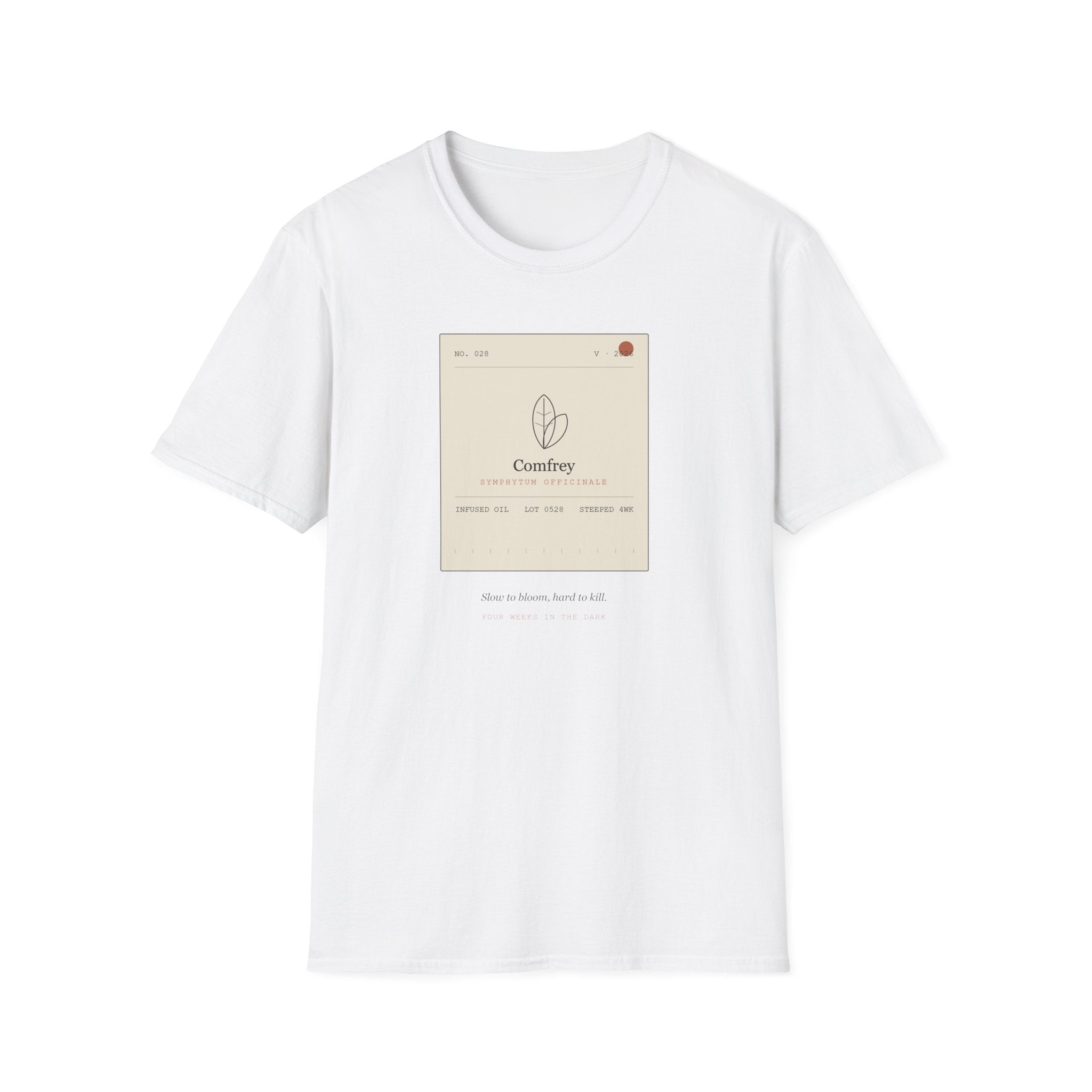 Field Ledger Comfrey Illustration T-Shirt | Botanical Flower Label Tee