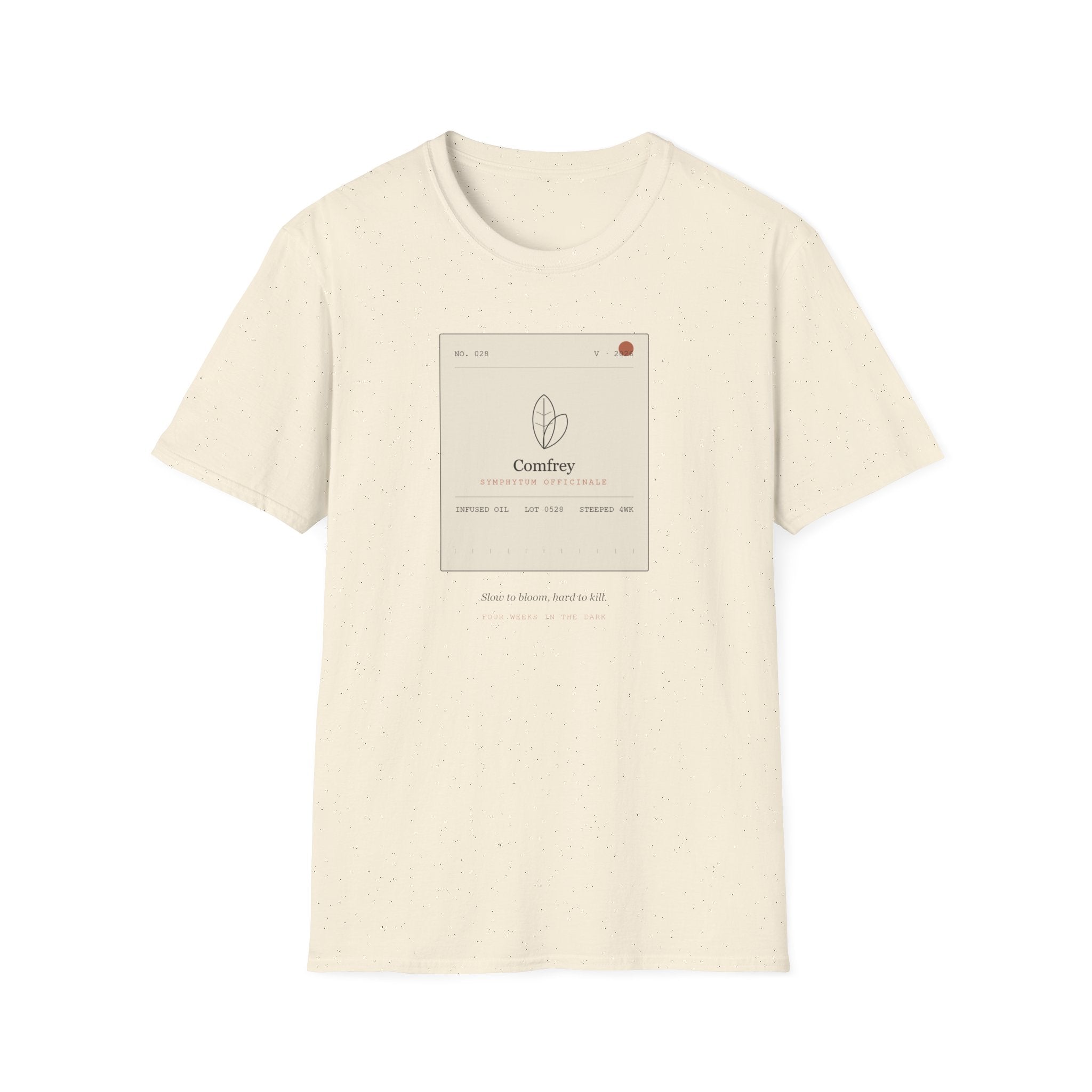 Field Ledger Comfrey Illustration T-Shirt | Botanical Flower Label Tee