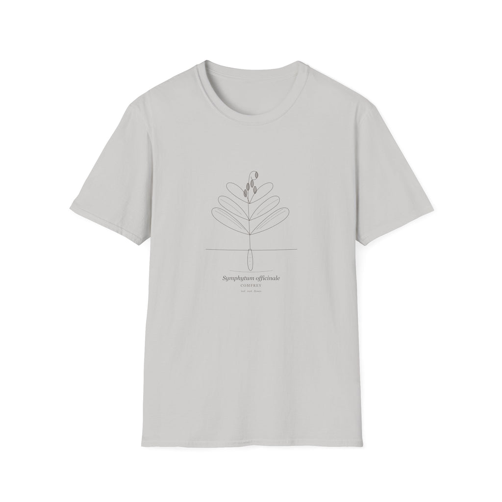 Minimal Botanical T‑Shirt | Comfrey — Simple Line Art Plant Tee