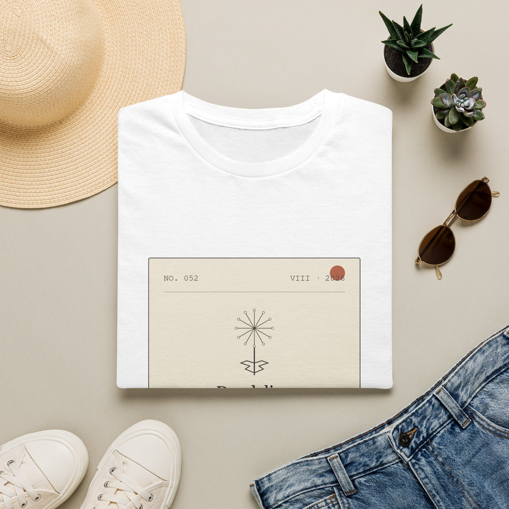 Field Ledger Dandelion Illustration T-Shirt | Botanical Flower Label Tee
