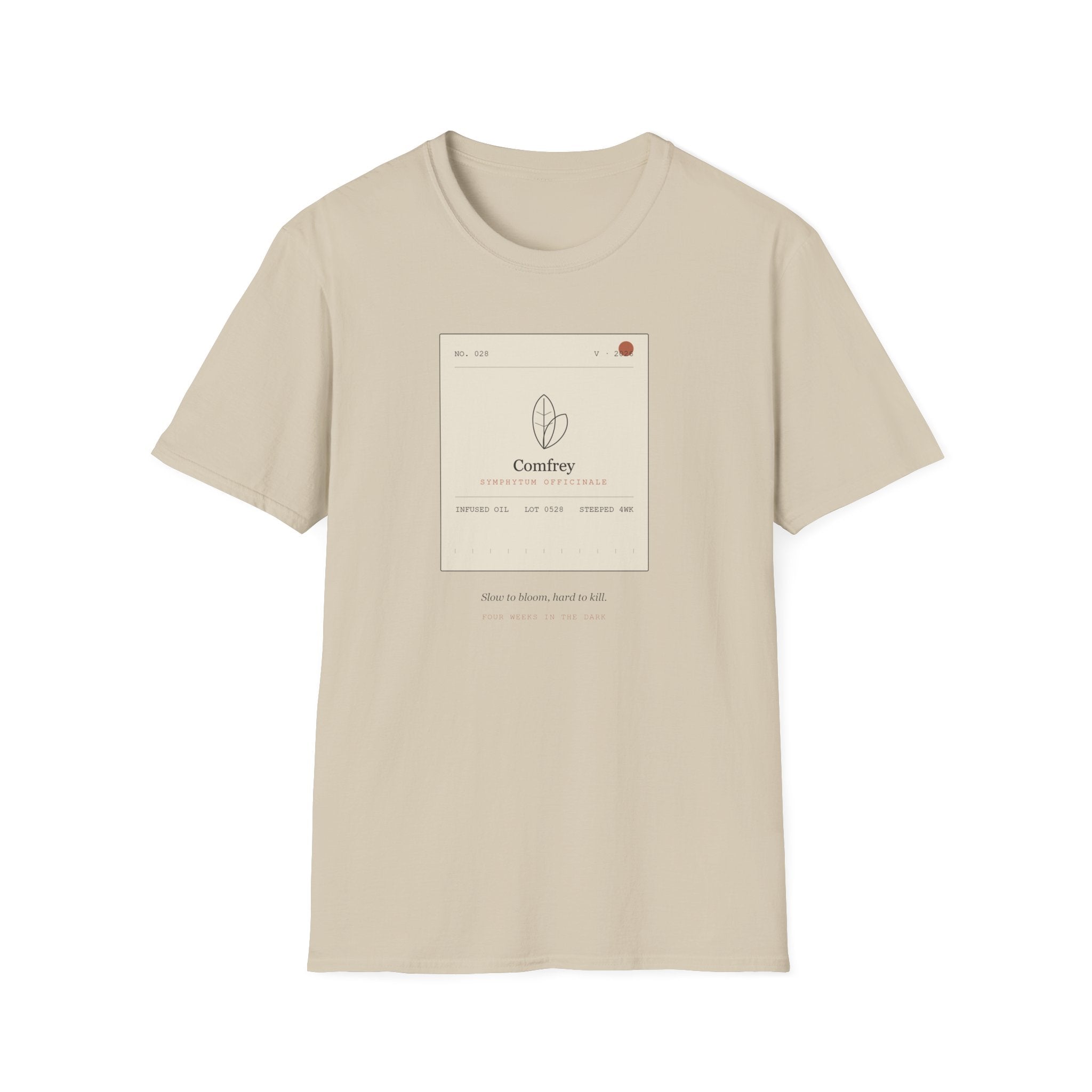 Field Ledger Comfrey Illustration T-Shirt | Botanical Flower Label Tee