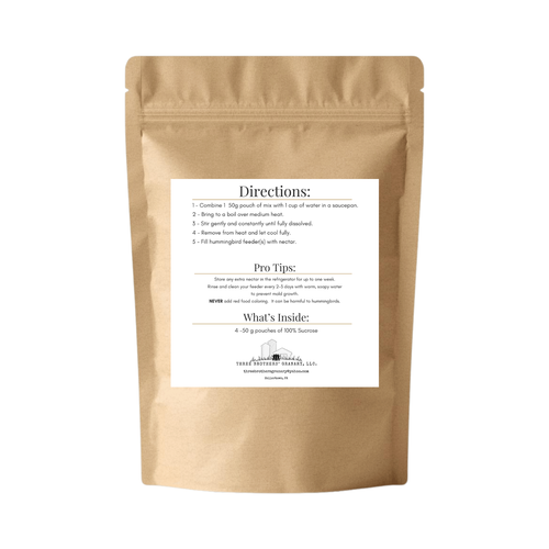 All-Natural Hummingbird Nectar Mix | Pure Sucrose | No Dyes or Additives