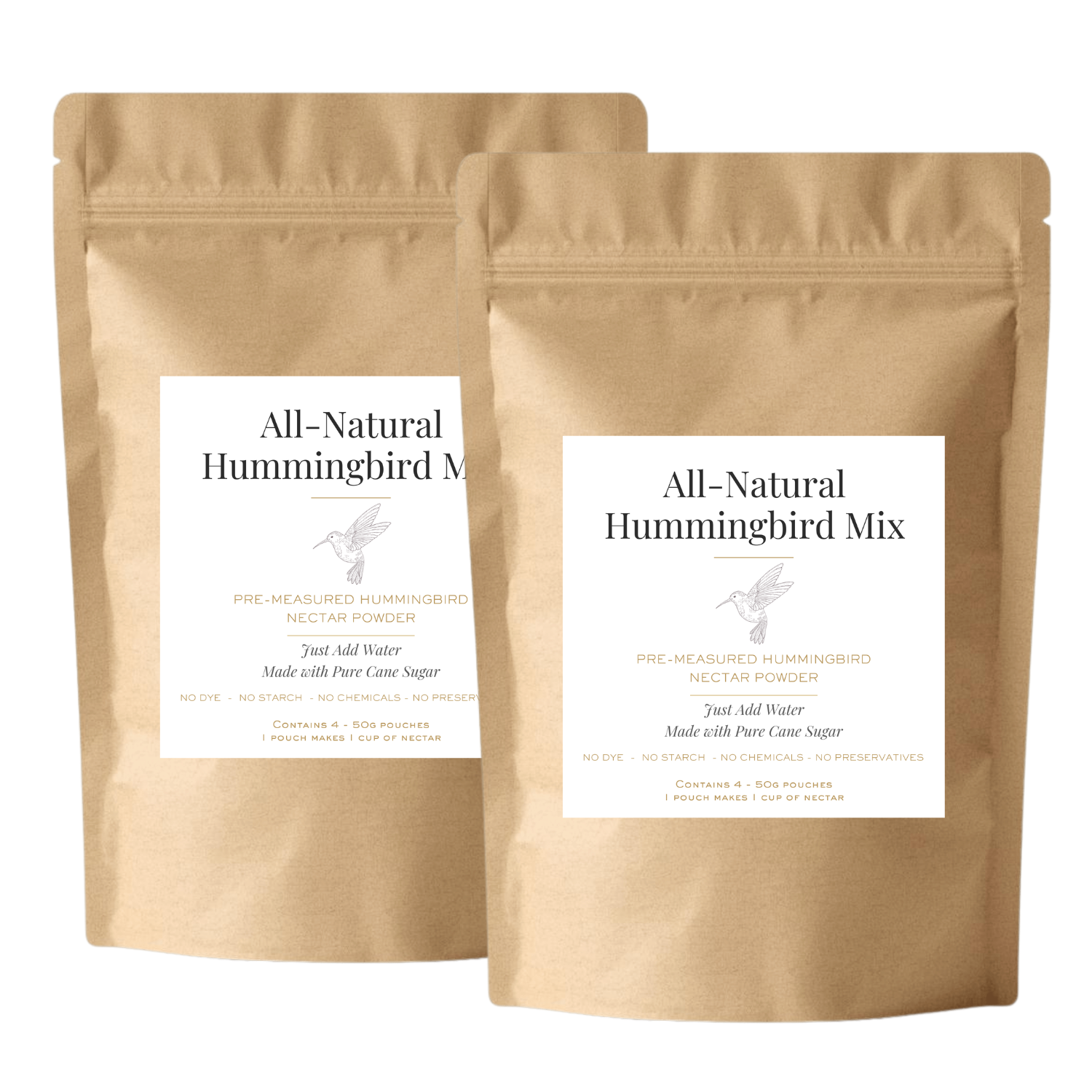 All-Natural Hummingbird Nectar Mix | Pure Sucrose | No Dyes or Additives
