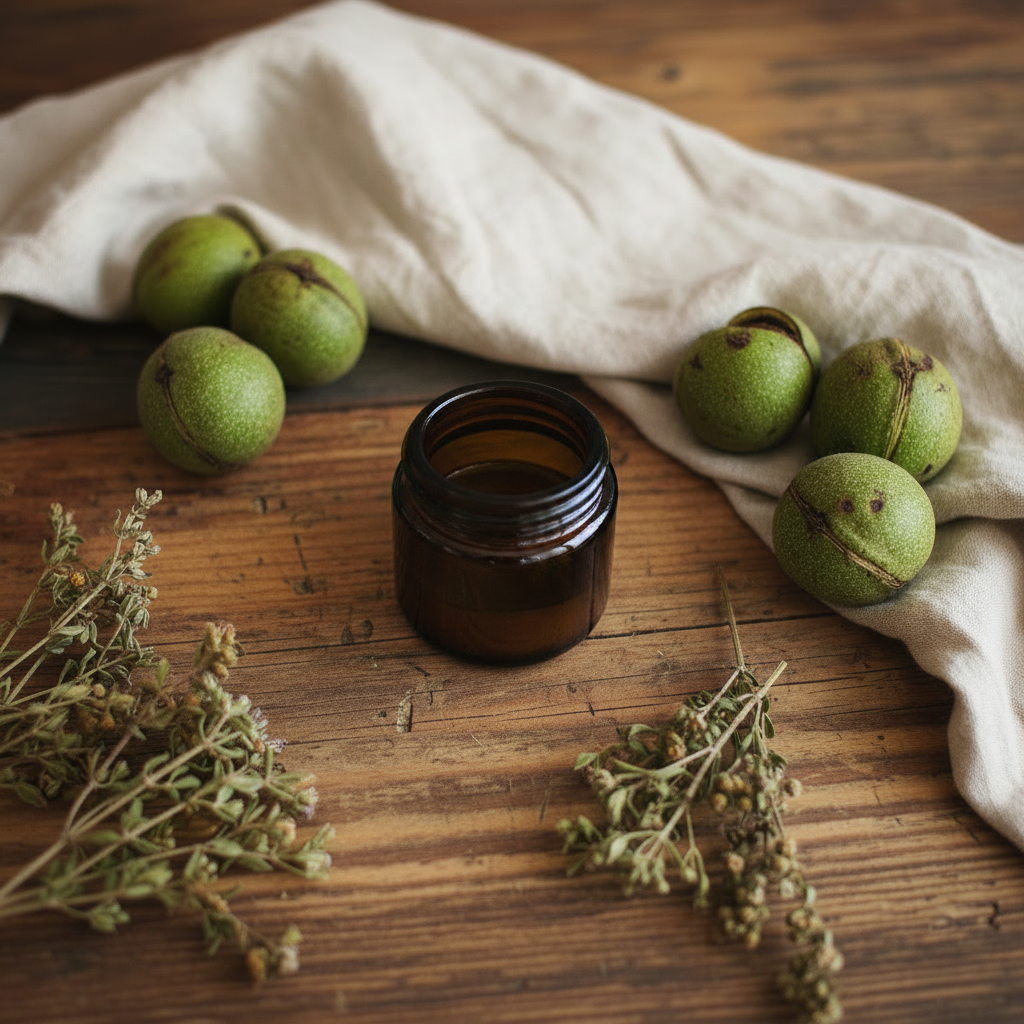 Black Walnut Salve - Dark Amber Jar